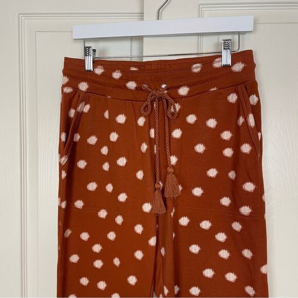 Anthropologie x Daily Practice Dot Motif French Terry Jogger Pants - Picture 4 of 10